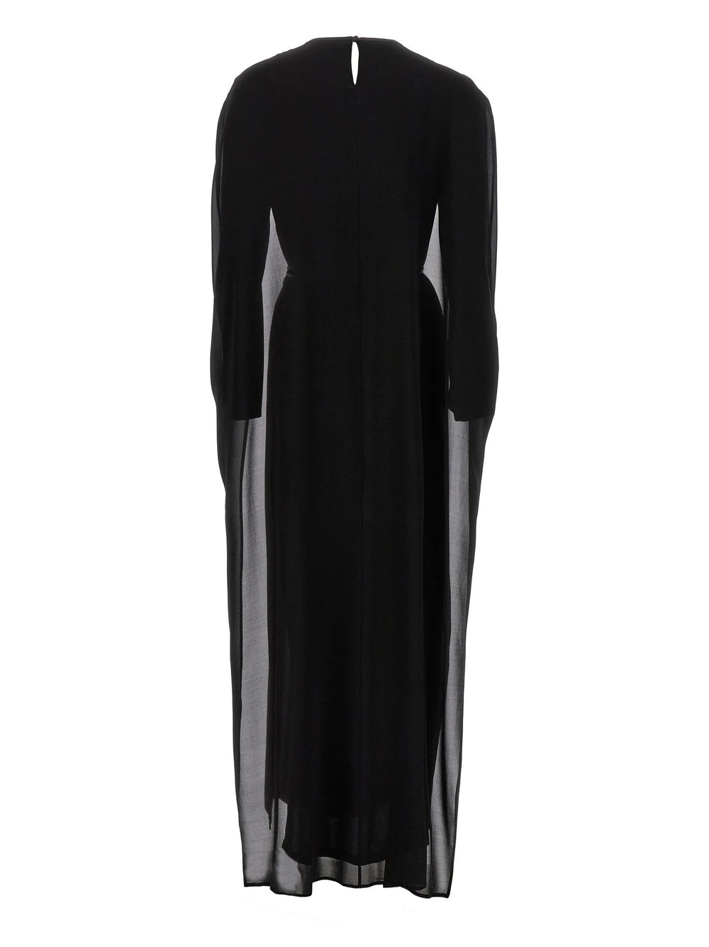DI.LA3 PARI’ Black Silk Long Dress - S