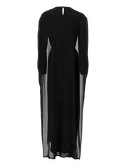 DI.LA3 PARI’ Black Silk Long Dress - S