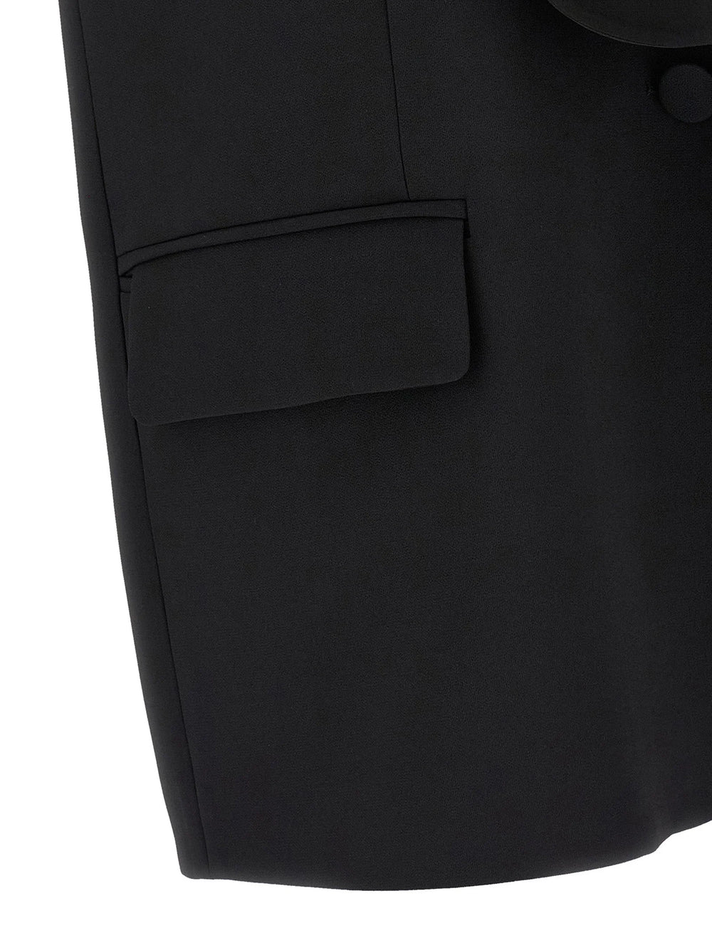 DI.LA3 PARI’ Black Viscose Sleeveless Jacket
