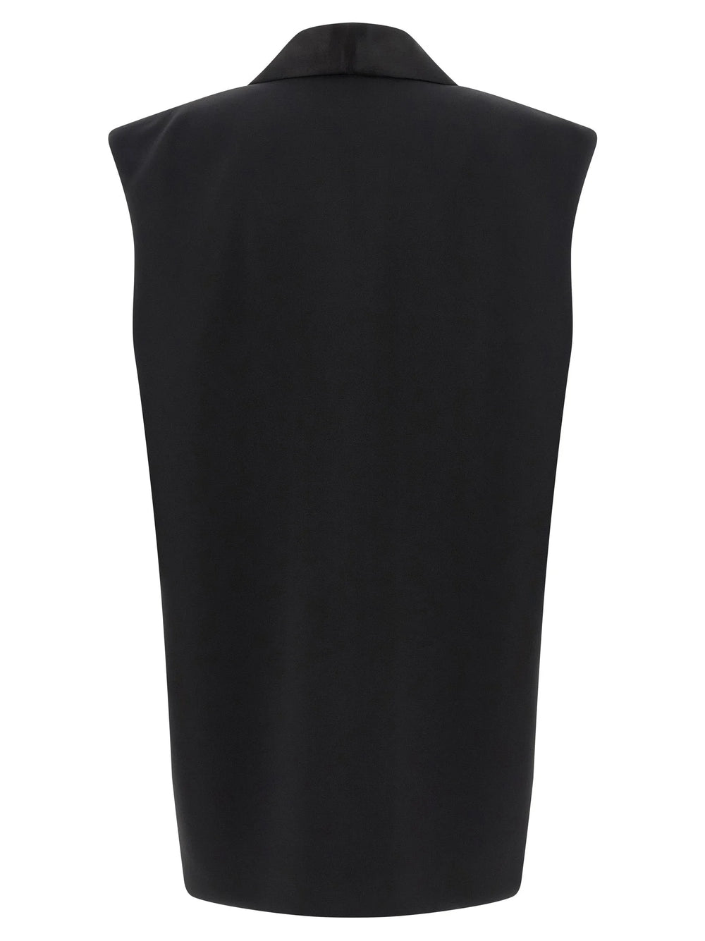 DI.LA3 PARI’ Black Viscose Sleeveless Jacket
