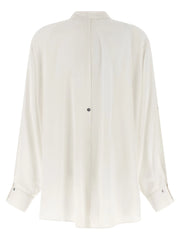 DI.LA3 PARI’ White Silk Blouse - L