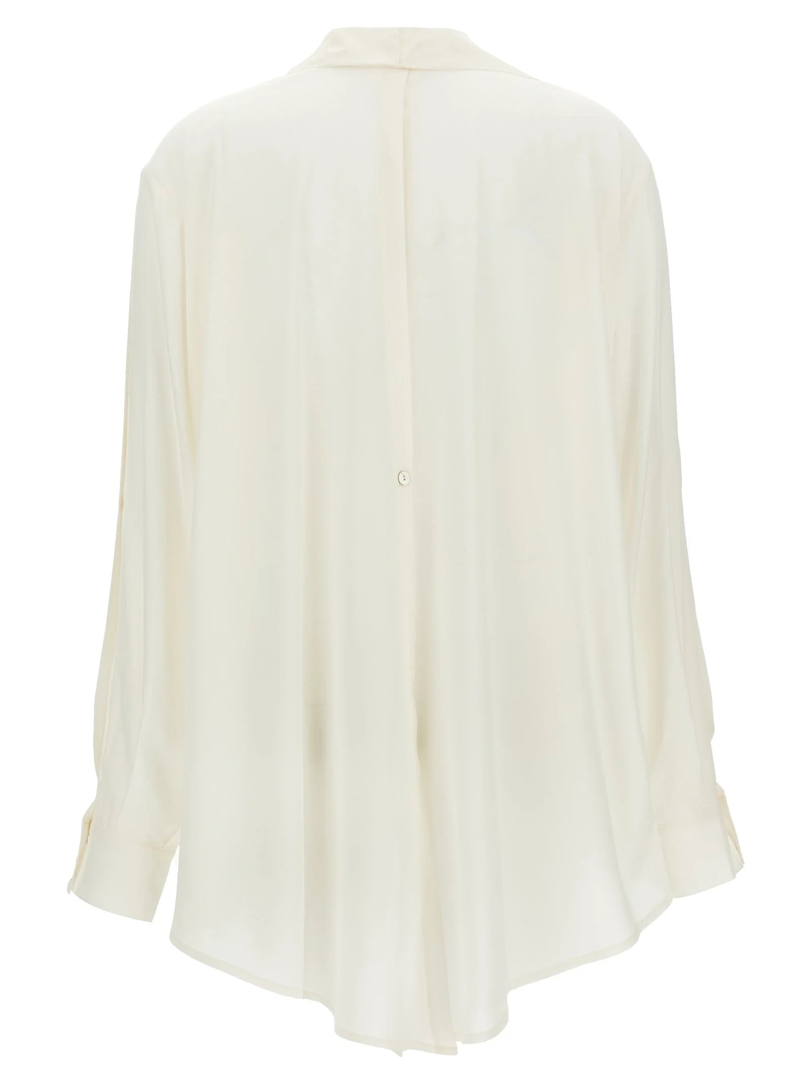 DI.LA3 PARI’ White Silk Blouse - S