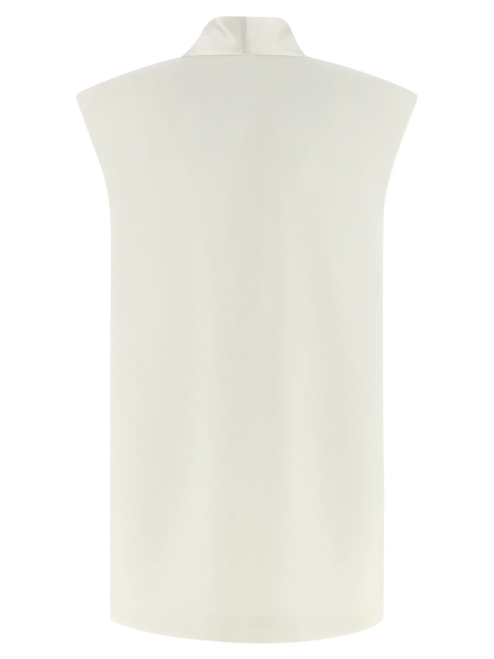 DI.LA3 PARI’ White Viscose Sleeveless Jacket