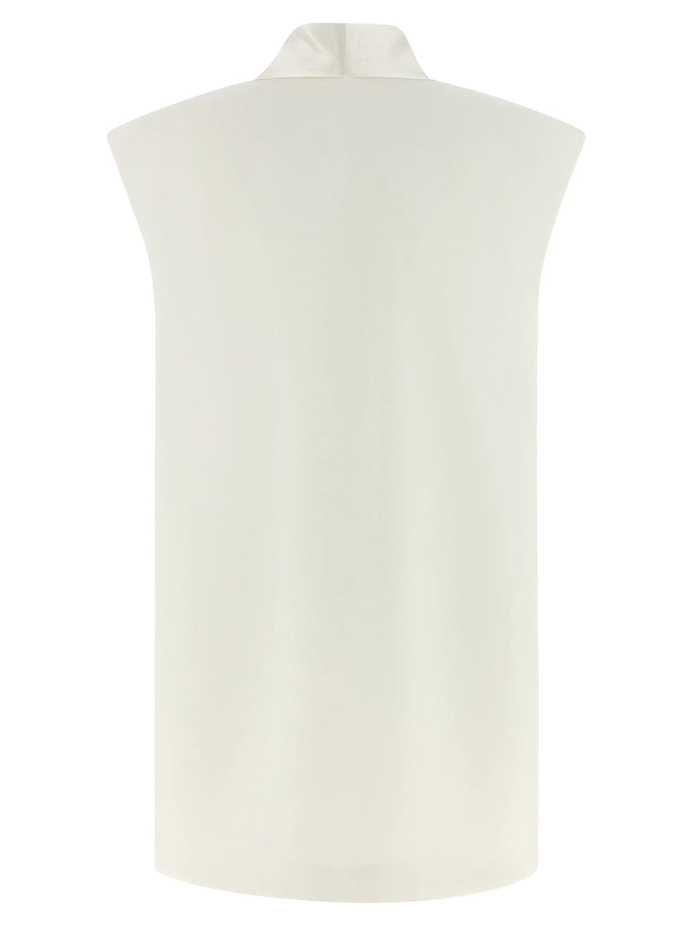 DI.LA3 PARI’ White Viscose Sleeveless Jacket
