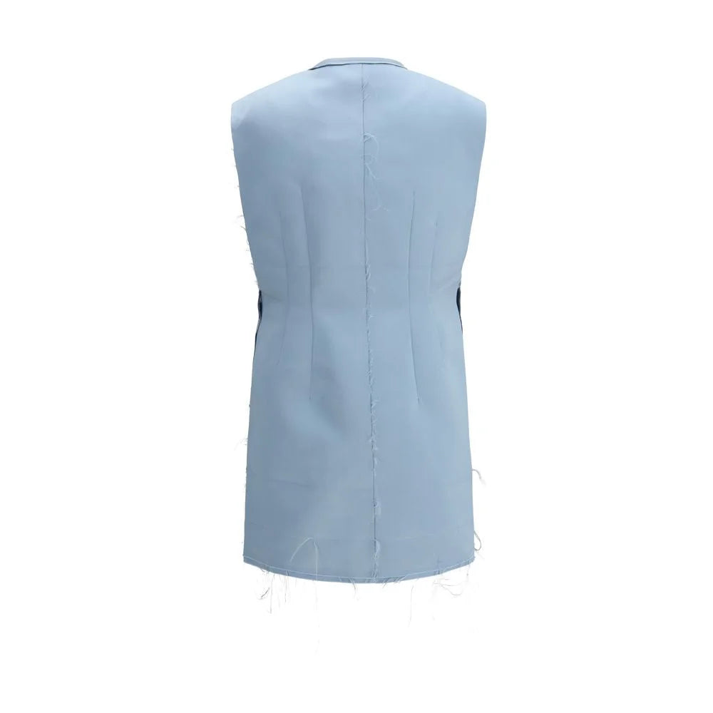 Di Stavnitser Light Blue Polyester Casual Dress