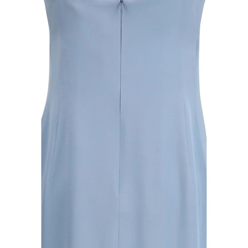 Di Stavnitser Light Blue Silk Long Dress
