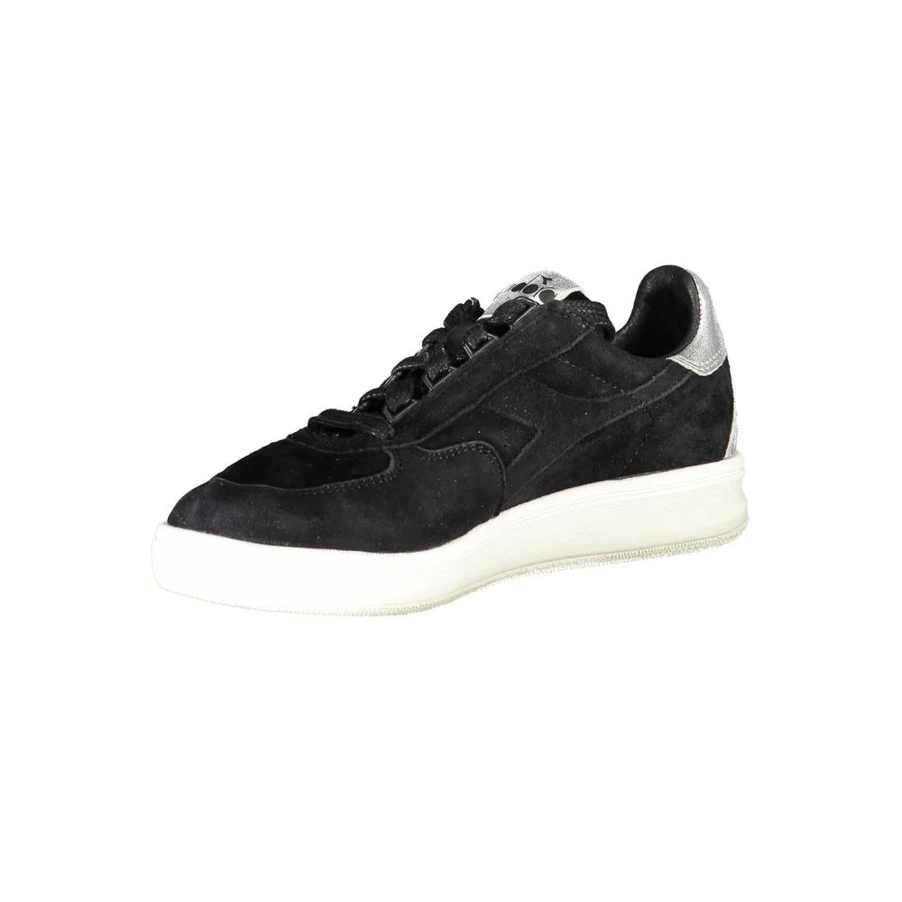 Diadora Black Leather Women Sneaker - Sneakers