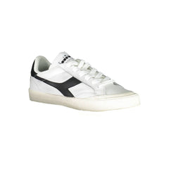Diadora White Fabric Sneaker - Athletic Shoes