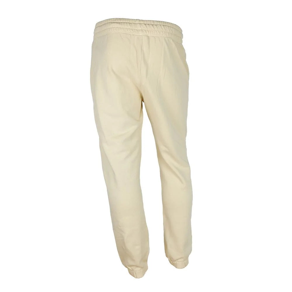 Diego Venturino Beige Cotton Men’s Track Trouser - S - Joggers