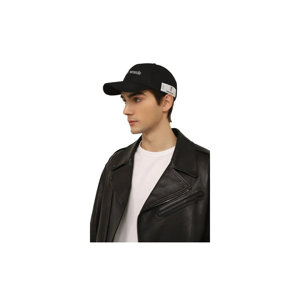 Diego Venturino Black Cotton Men Cap - UNI - Baseball Caps