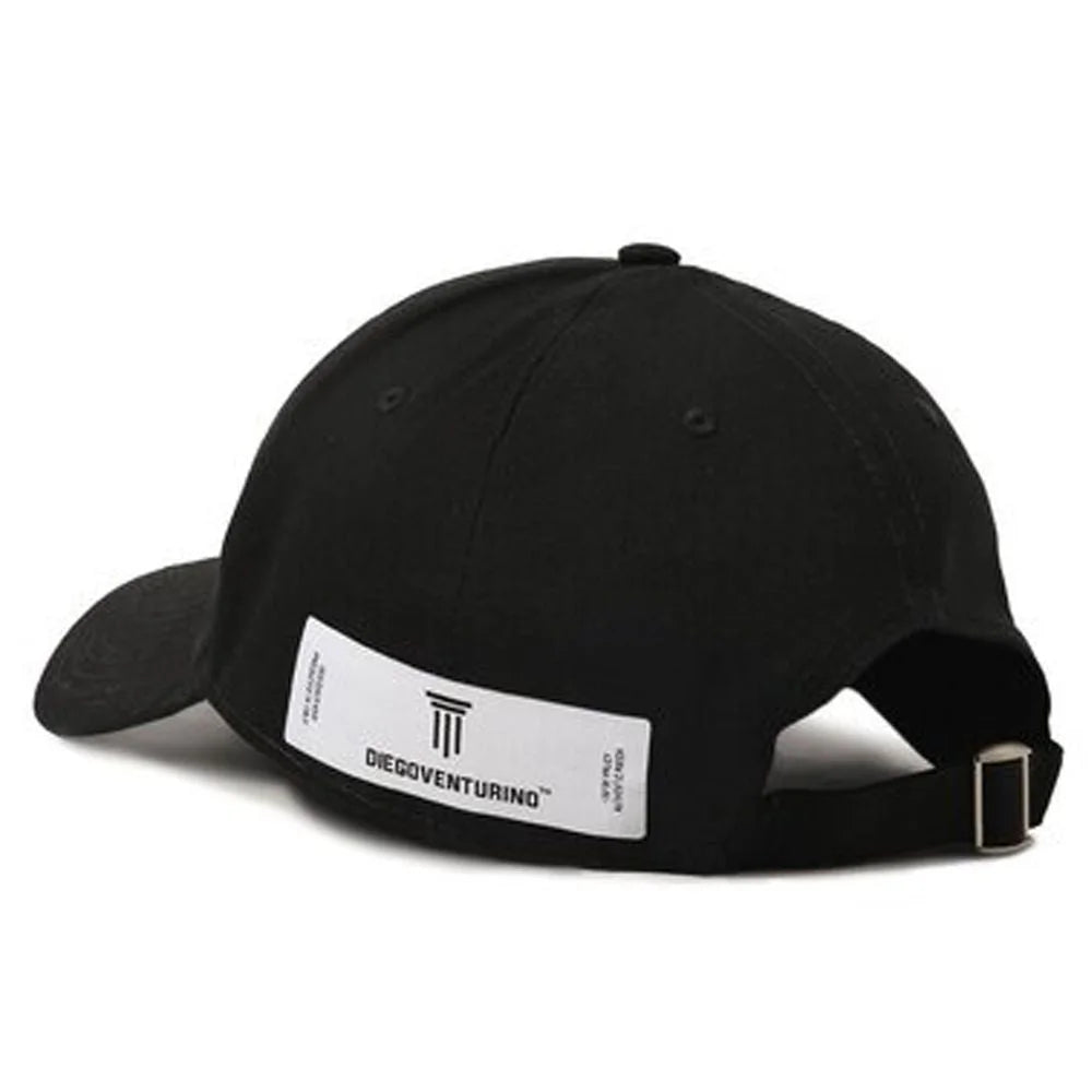 Diego Venturino Black Cotton Men Cap - UNI - Baseball Caps