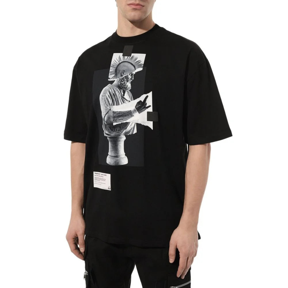 Diego Venturino Black Cotton T-Shirt - T-Shirts