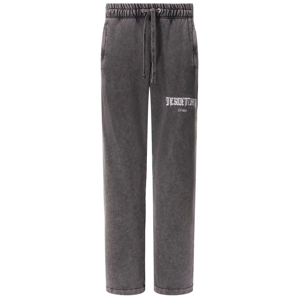Diego Venturino Gray Cotton Men Trouser - S - Trousers