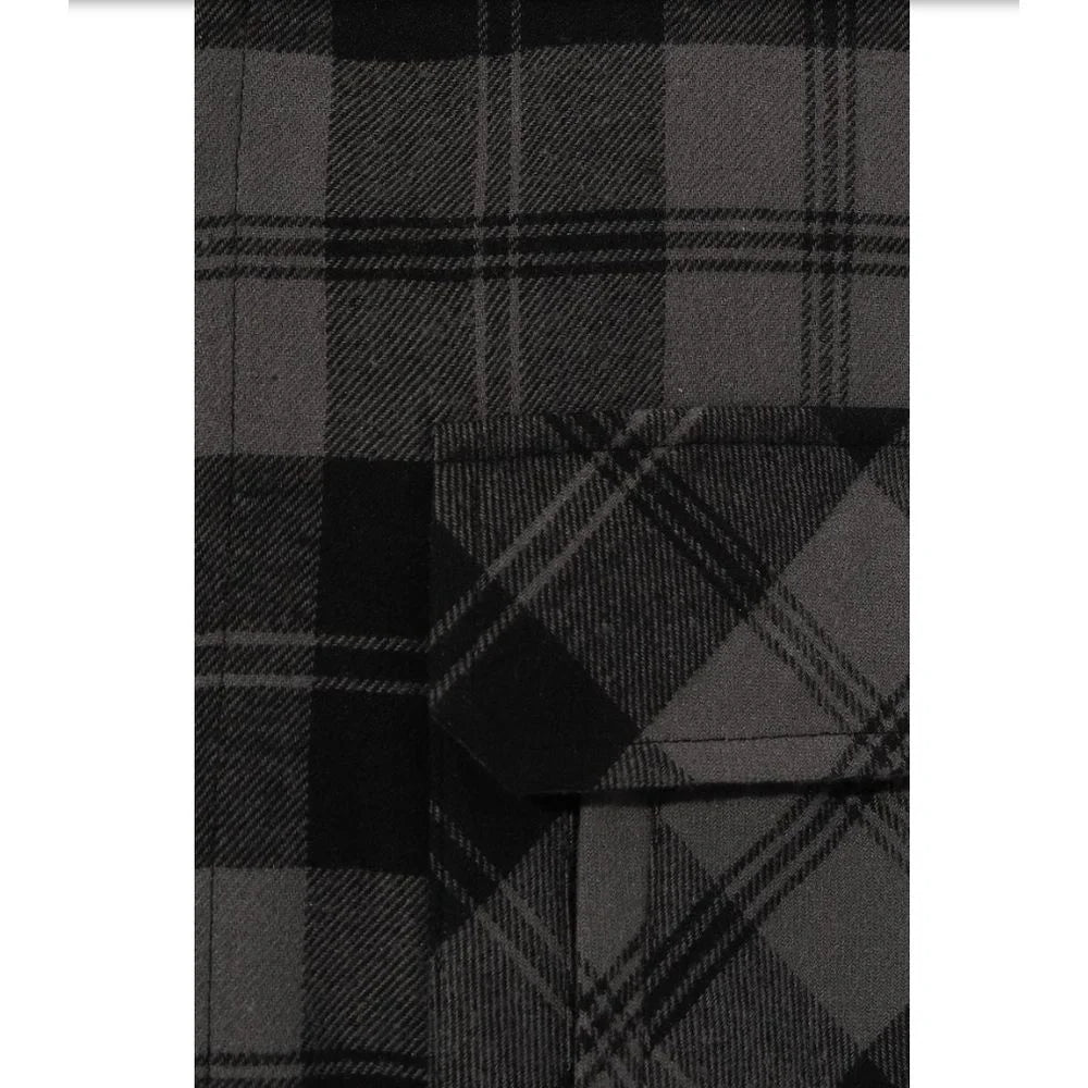 Diego Venturino Gray Cotton Men’s Jacket - L - Coats & Jackets