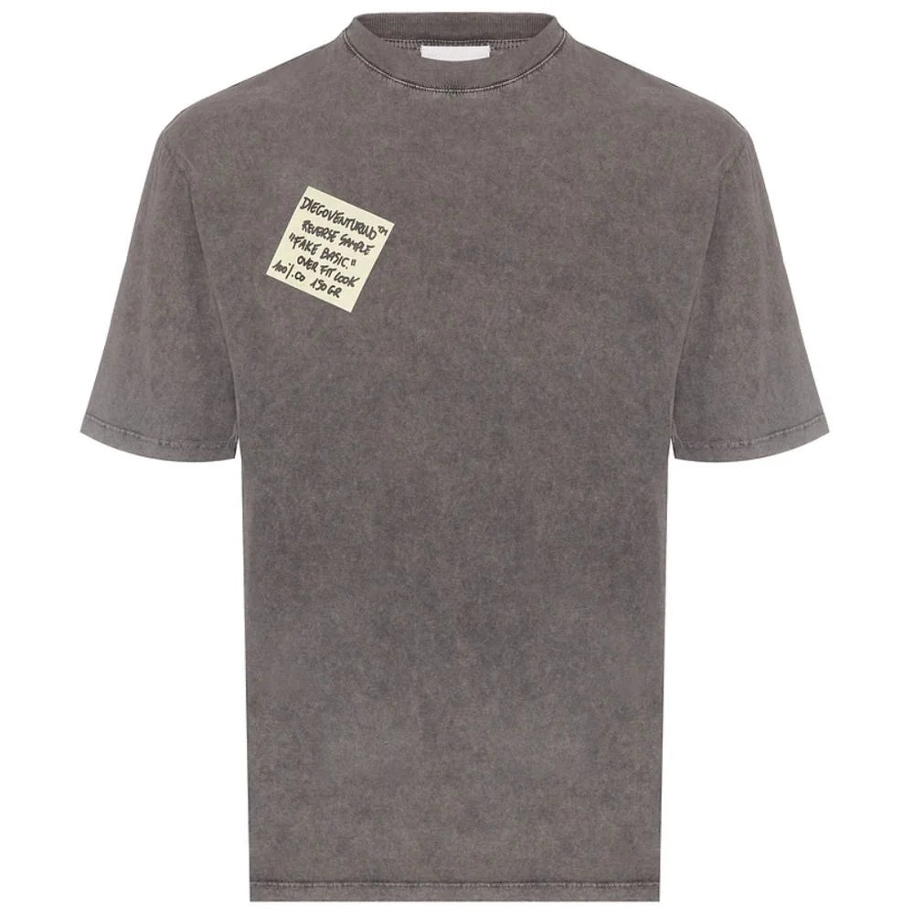 Diego Venturino Gray Cotton T-Shirt - T-Shirts