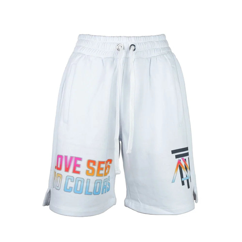 Diego Venturino White Cotton Women Shorts - XS - Jogger Shorts