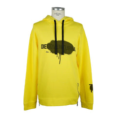 Diego Venturino Yellow Cotton Men Sweater - XS - Hoodies