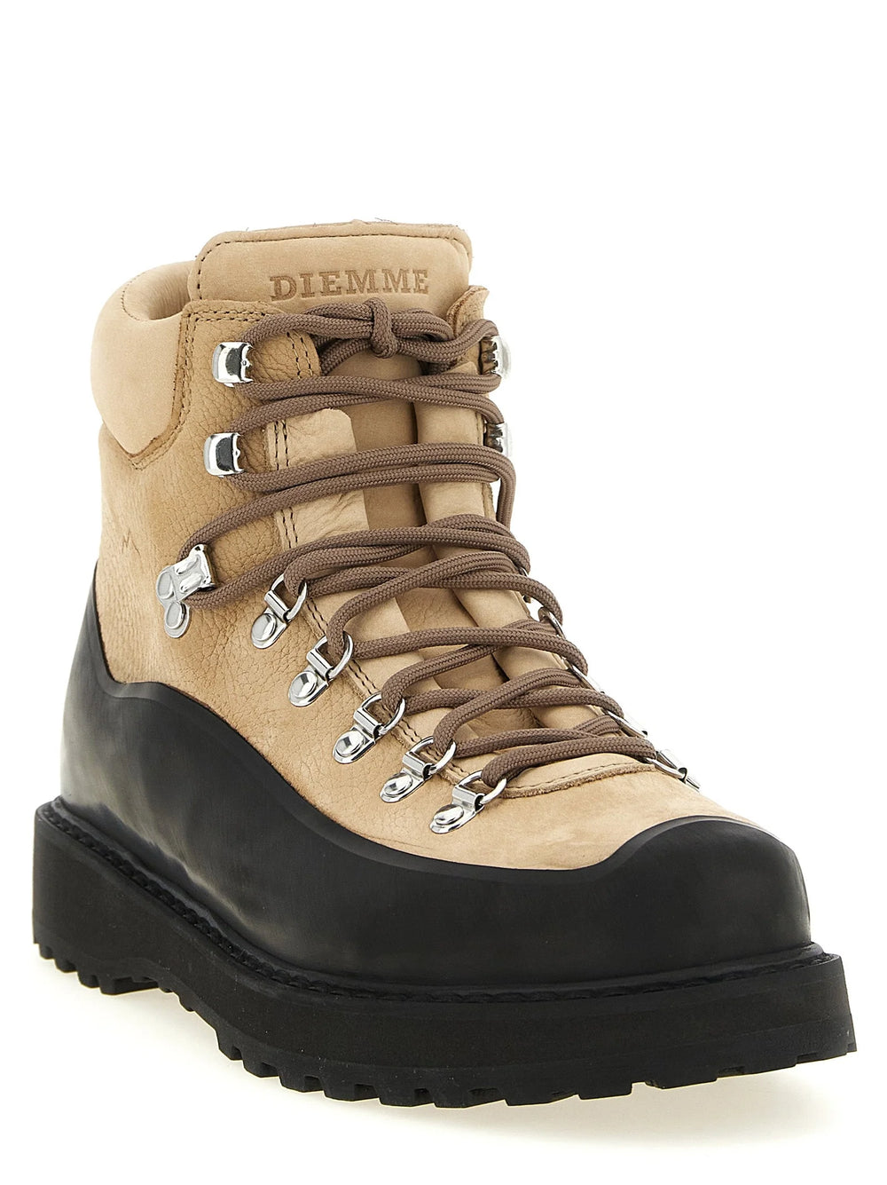 Diemme Beige Cowhide Ankle Boots