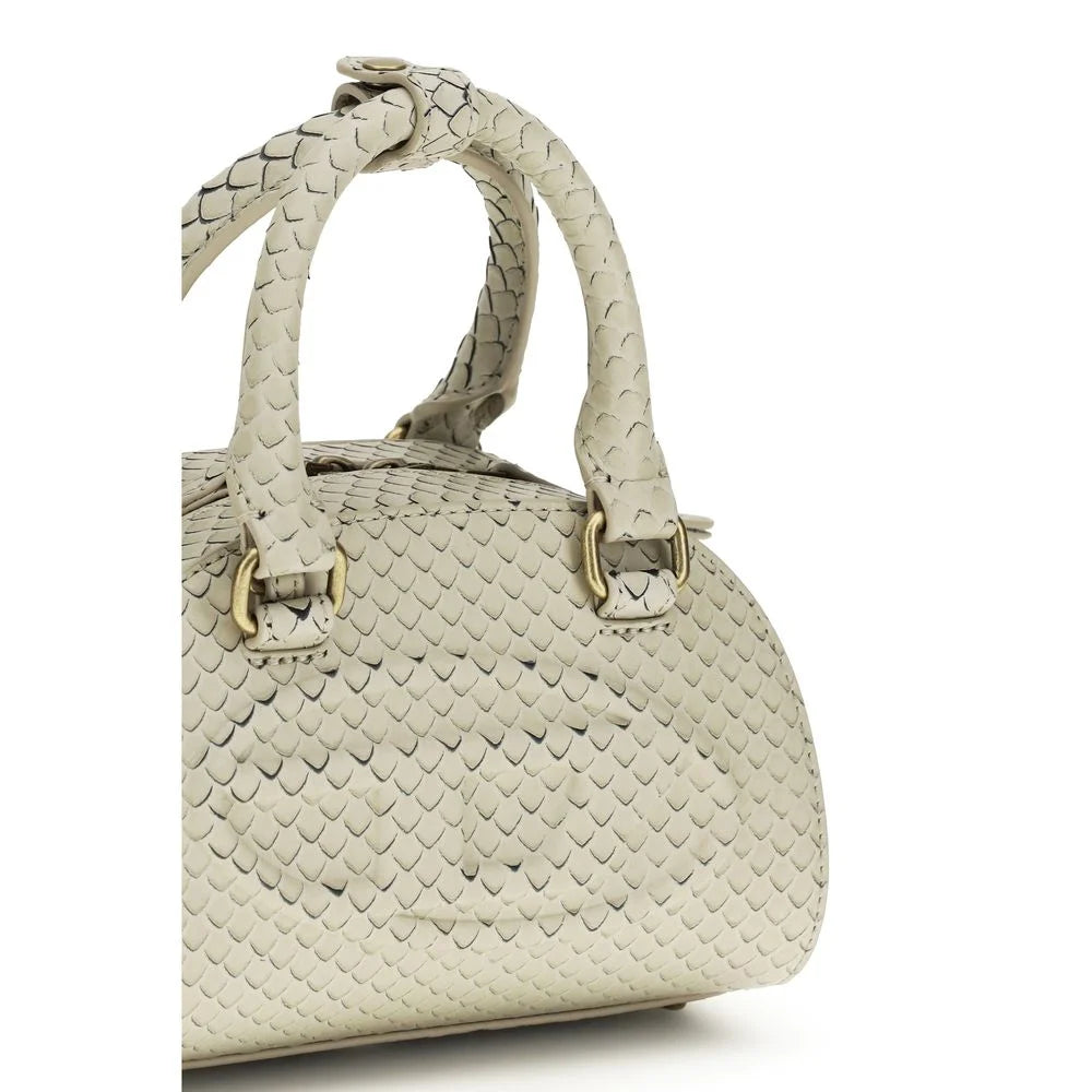 Diesel Beige Calf Leather Bos Taurus Handbag