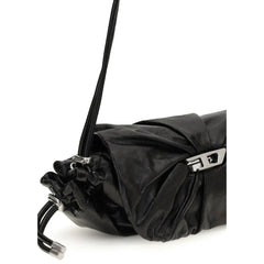 Diesel Black Calf Leather Bos Taurus Shoulder Bag