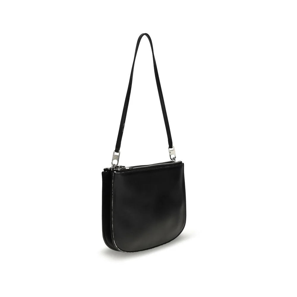 Diesel Black Calf Leather Bos Taurus Shoulder Bag