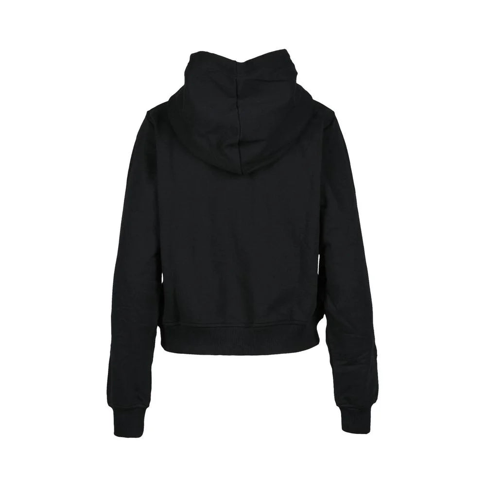 Diesel Black Cotton Hoody - IT38|XS - Hoodies