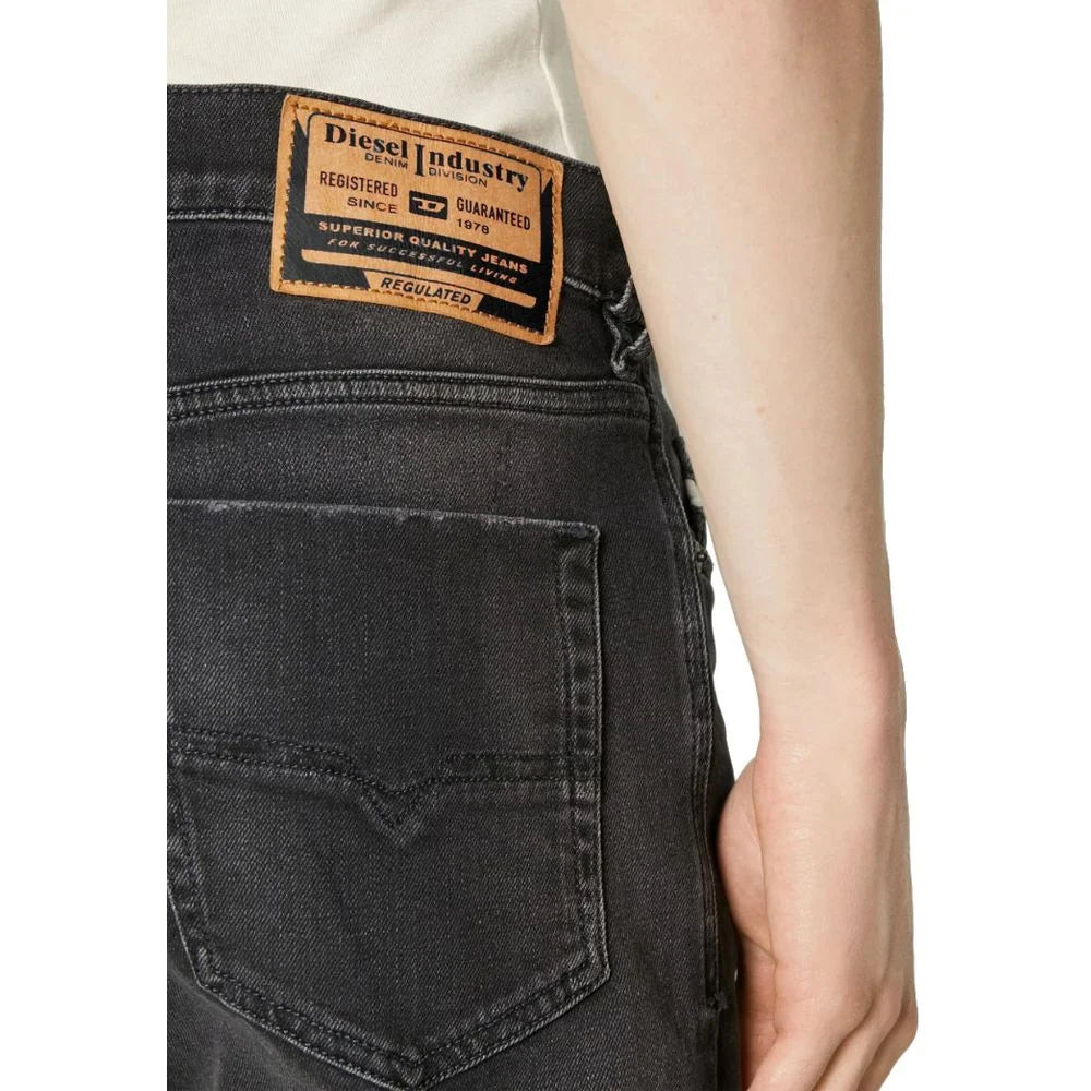 Diesel Black Cotton Men Jeans - W28