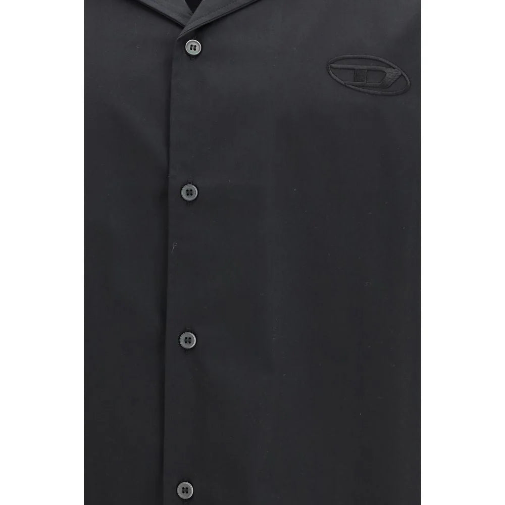 Diesel Black Cotton Shortsleeve Shirt - Shirts