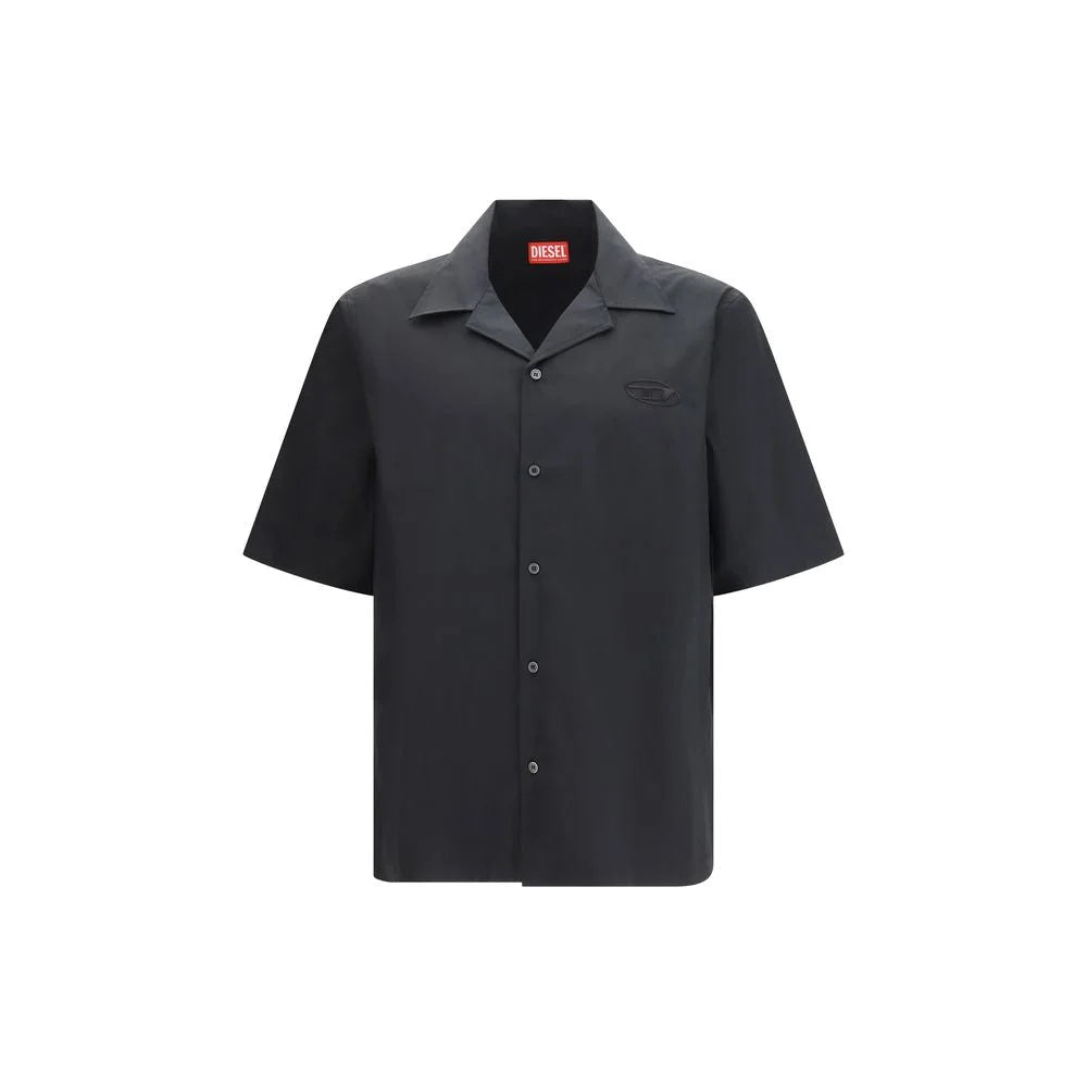 Diesel Black Cotton Shortsleeve Shirt - Shirts