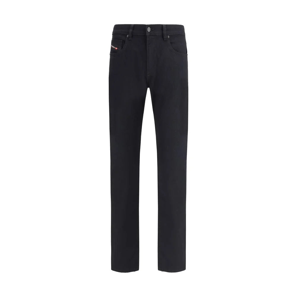 Diesel Black Cotton Slim Fit Jeans