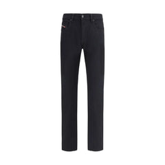 Diesel Black Cotton Slim Fit Jeans