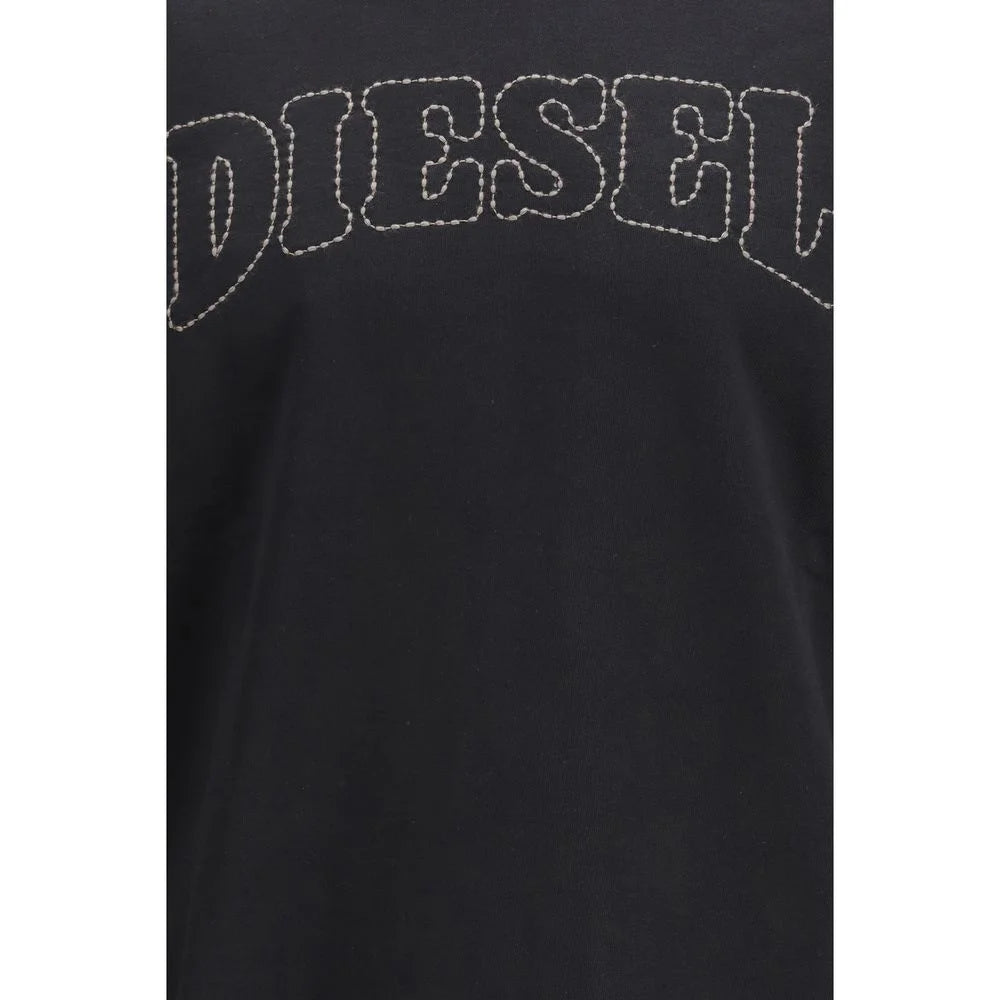 Diesel Black Cotton Sweatshirt - Sweatshirts