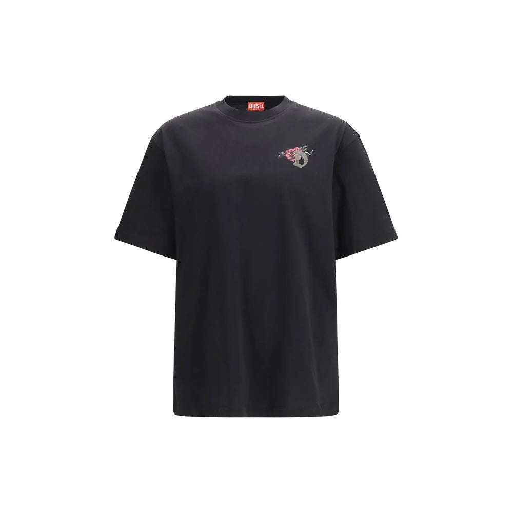 Diesel Black Cotton T-Shirt