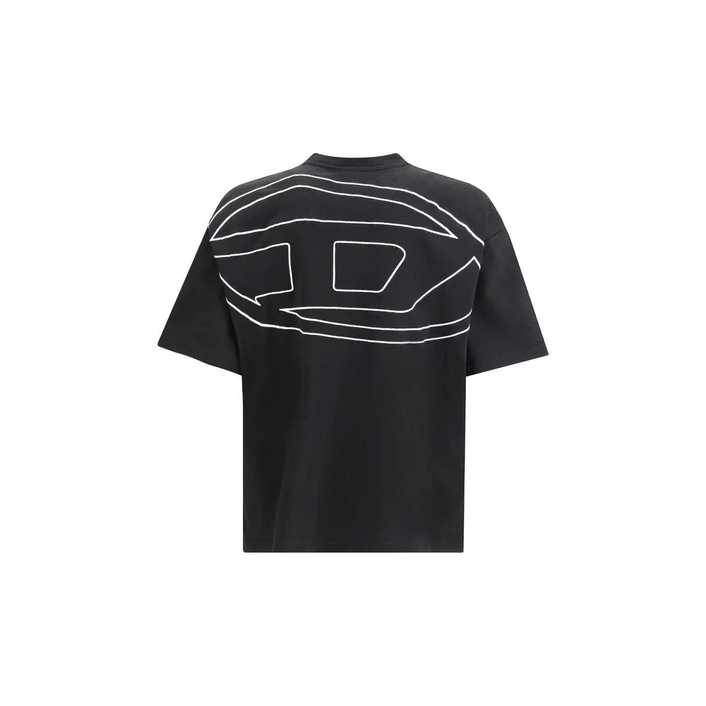 Diesel Black Cotton T-Shirt