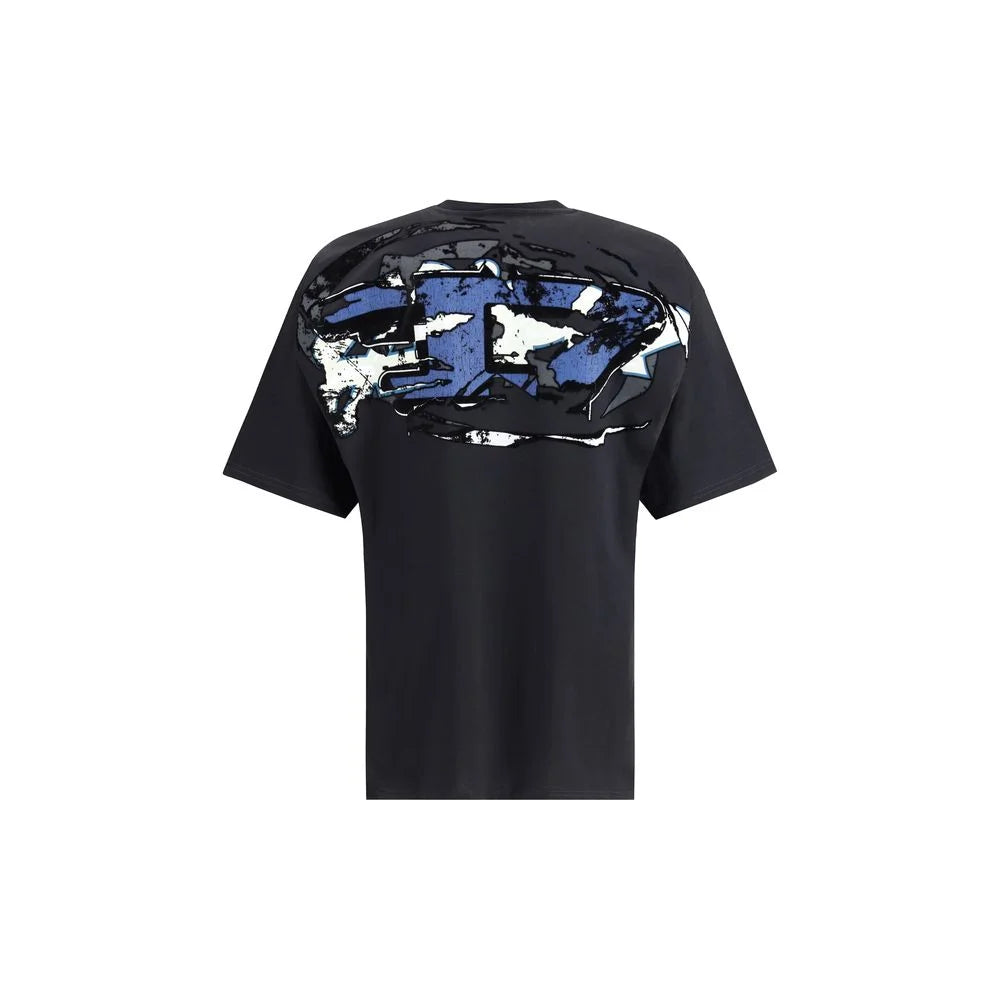 Diesel Black Cotton T-Shirt - M