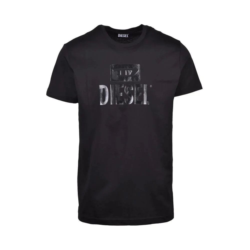 Diesel Black Cotton T-Shirt - T-Shirts