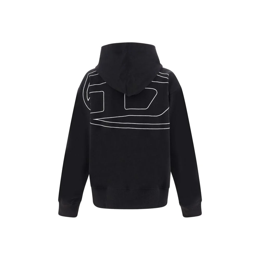 Diesel Black Elastane Sweatshirt