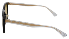 Diesel Black Frame DL0330-D 01E 57 Yellow Transparent Lenses Sunglasses - Sunglasses