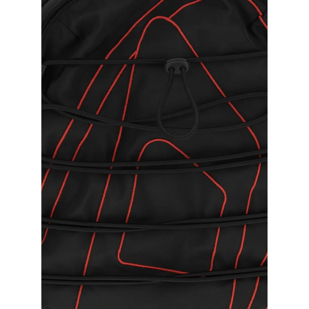 Diesel Black Polyester Backpack - Laptop Backpacks