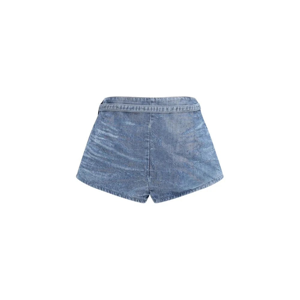 Diesel Blue Cotton Bermuda Shorts