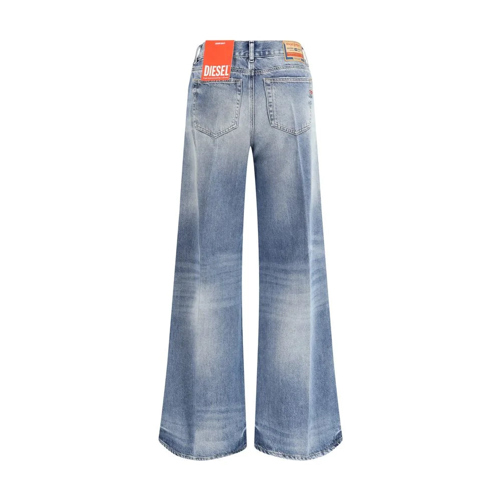 Diesel Blue Cotton Bootcut Jeans - 26