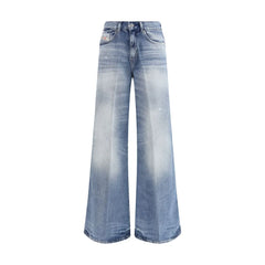 Diesel Blue Cotton Bootcut Jeans - 26
