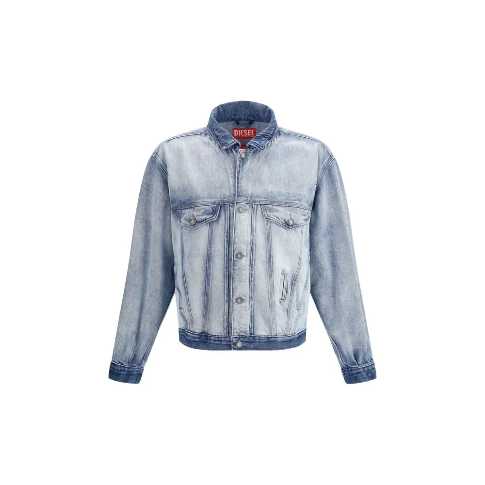 Diesel Blue Cotton Denim Jacket