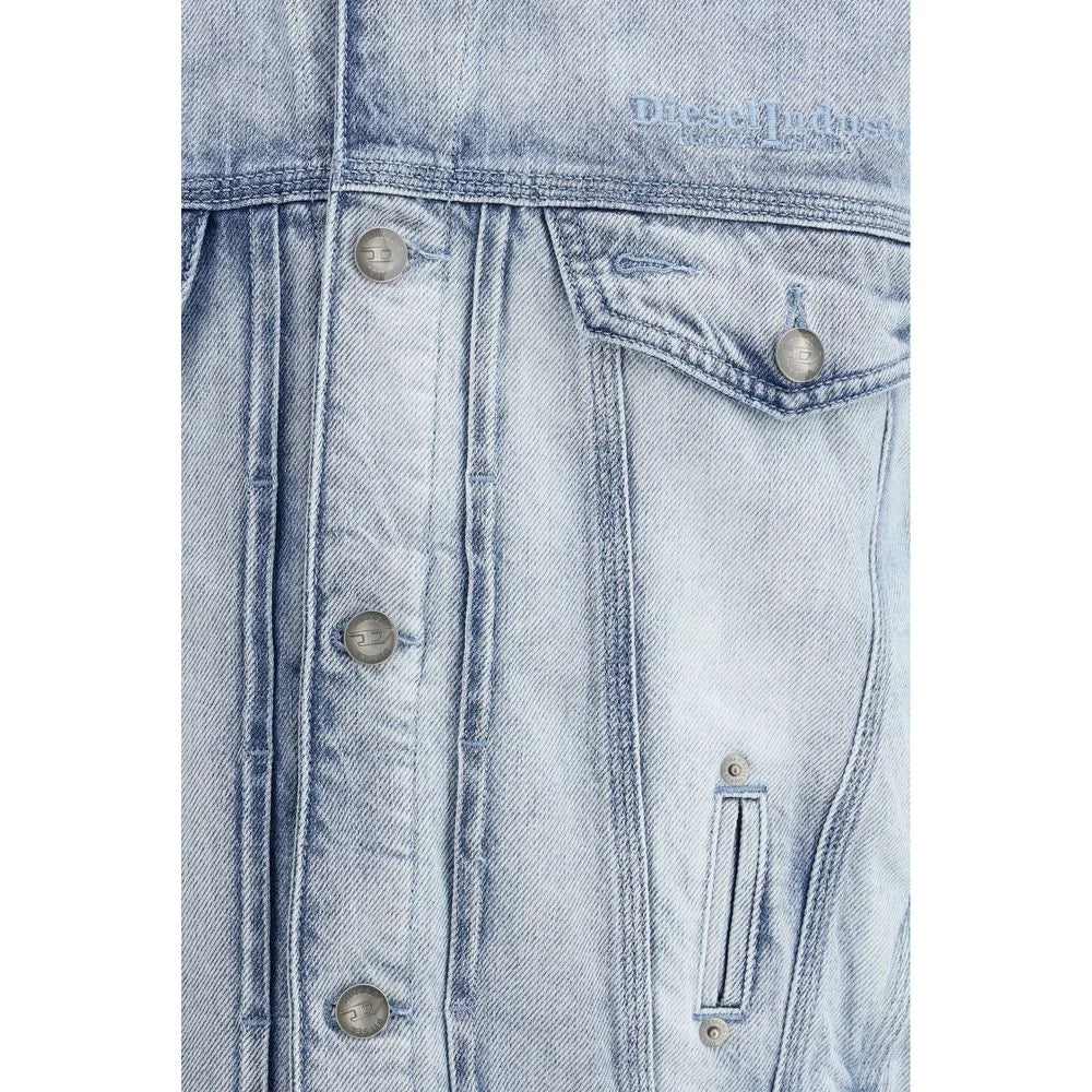 Diesel Blue Cotton Denim Jacket - S