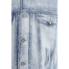 Diesel Blue Cotton Denim Jacket - S