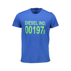 Diesel Blue Cotton Men T-Shirt - T-Shirts