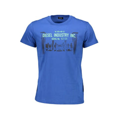 Diesel Blue Cotton Men T-Shirt - XL - T-Shirts