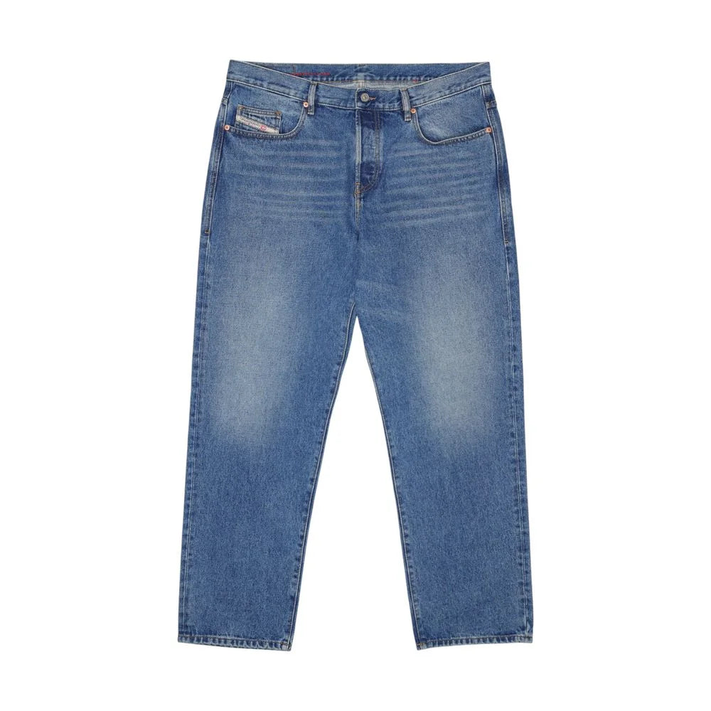 Diesel Blue Cotton Relaxed Fit Jean - W38 - Jeans