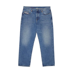 Diesel Blue Cotton Relaxed Fit Jean - W38 - Jeans