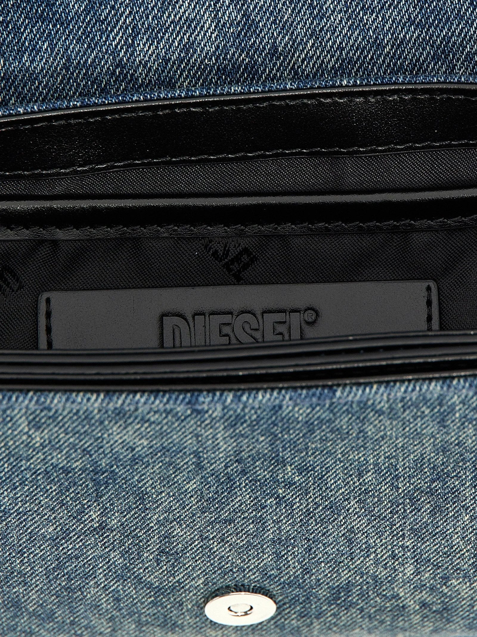 Diesel Blue Cotton Shoulder Bag